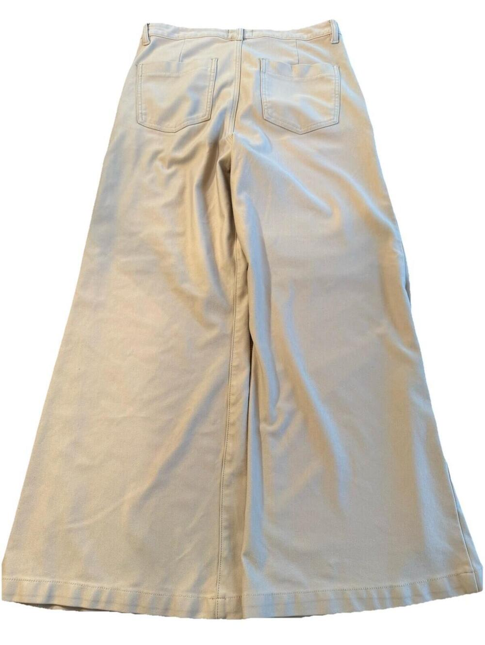 KUT From The Cloth Cream Meg Wide Leg High Rise Size 10 Pants - Picture 9 of 9